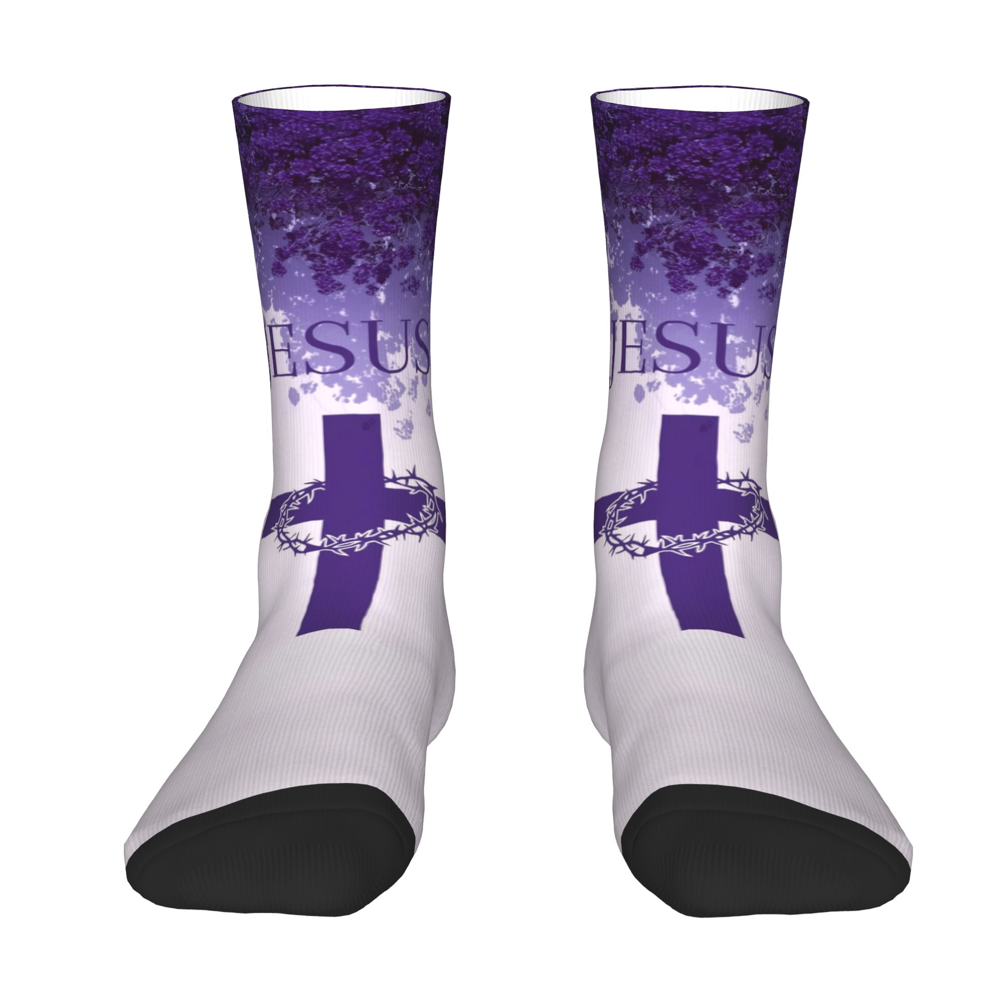 3D Printing Custom - Chaussettes personnalisées Jésus pour hommes, unisexe,