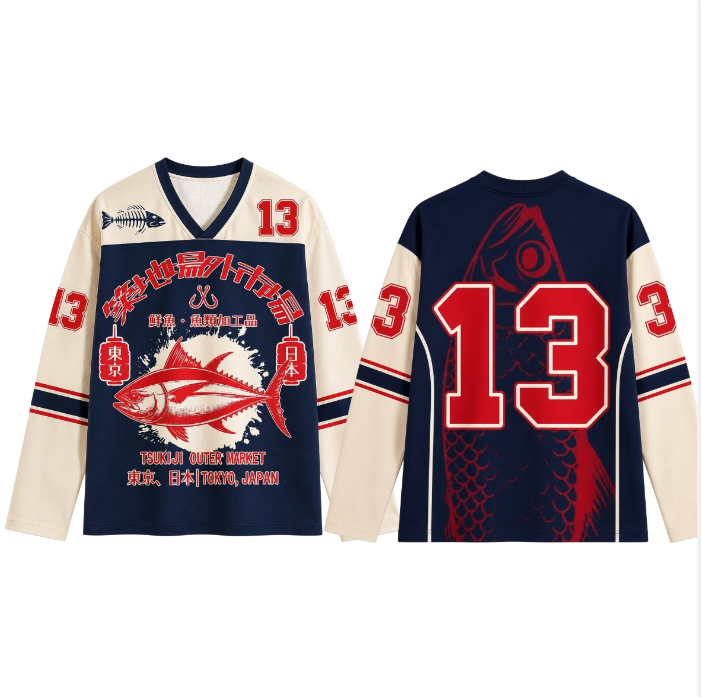 3D Printing Custom - T-shirt à manches longues imprimé en